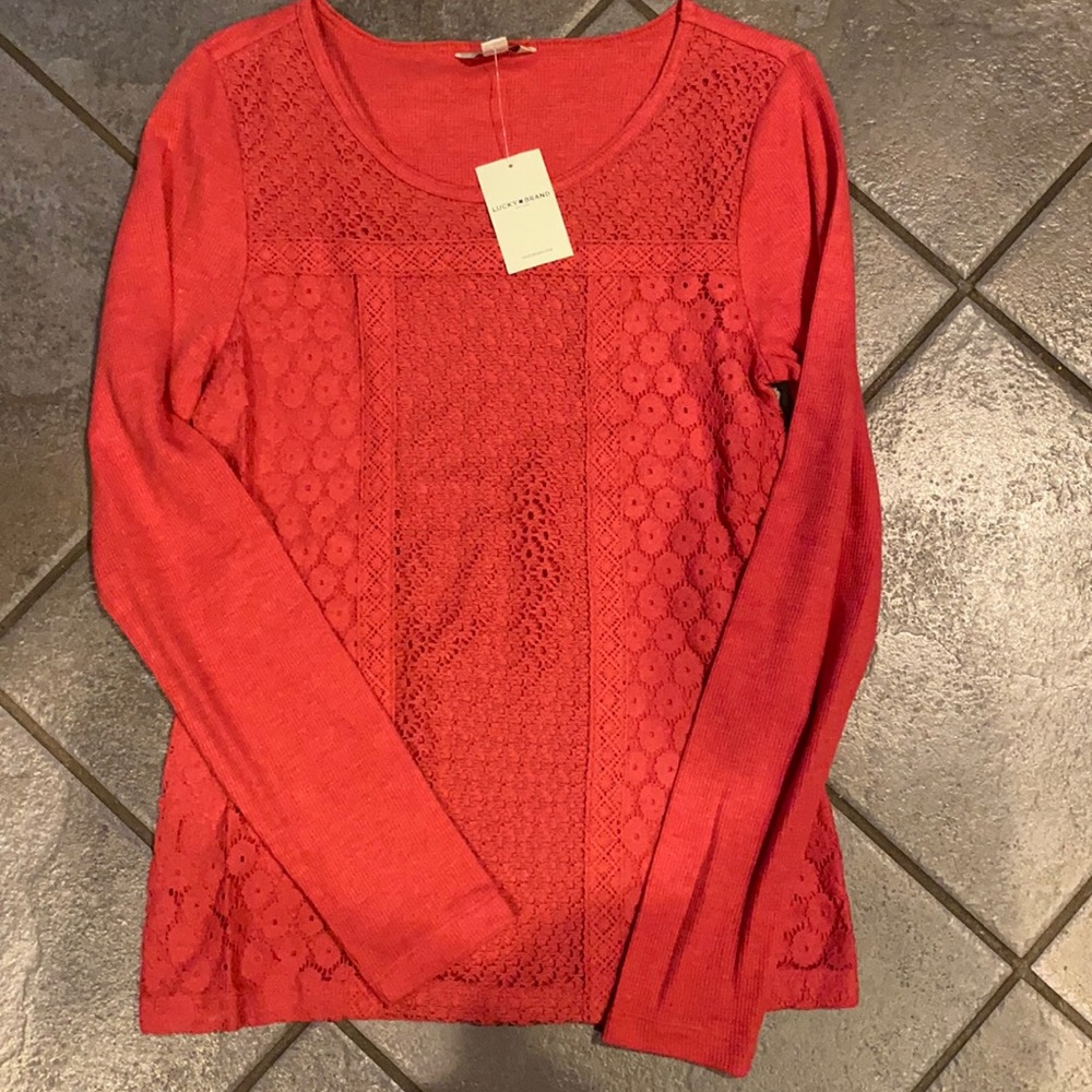Lucky Brand Lace Top New!